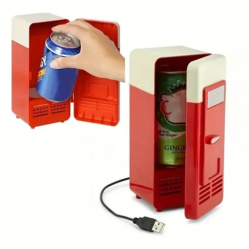 Mini frigo usb rosso - mini,